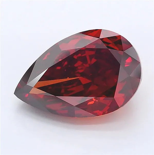 4.32ct Pear Lab Grown Diamond (Colour Fancy Deep Orangey Brown, Clarity VS2, IGI Certified)