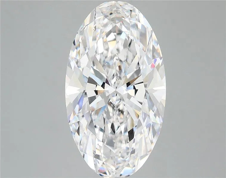 4.34ct Oval Lab Grown Diamond (Colour D, Clarity VVS2, IGI Certified)