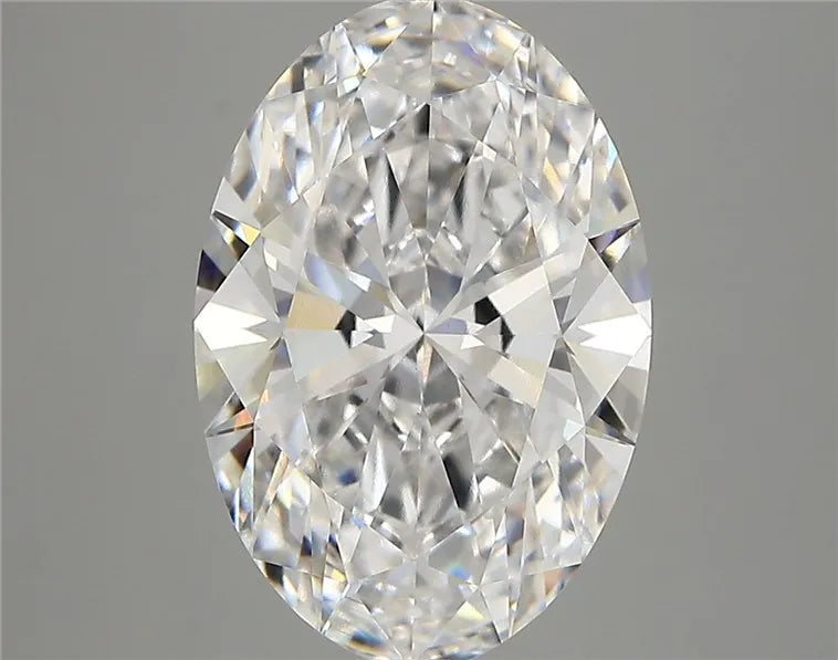 4.37ct Oval Lab Grown Diamond (Colour D, Clarity VVS2, IGI Certified)