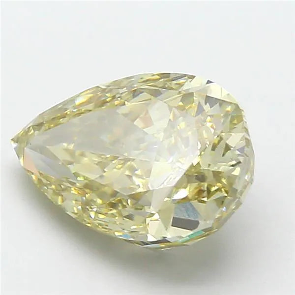 4.37ct Pear Lab Grown Diamond (Colour Fancy Yellow, Clarity VVS2, IGI Certified)