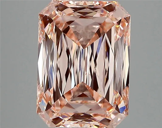 4.40ct Radiant Lab Grown Diamond (Colour Fancy Intense Pink, Clarity VS1, IGI Certified)