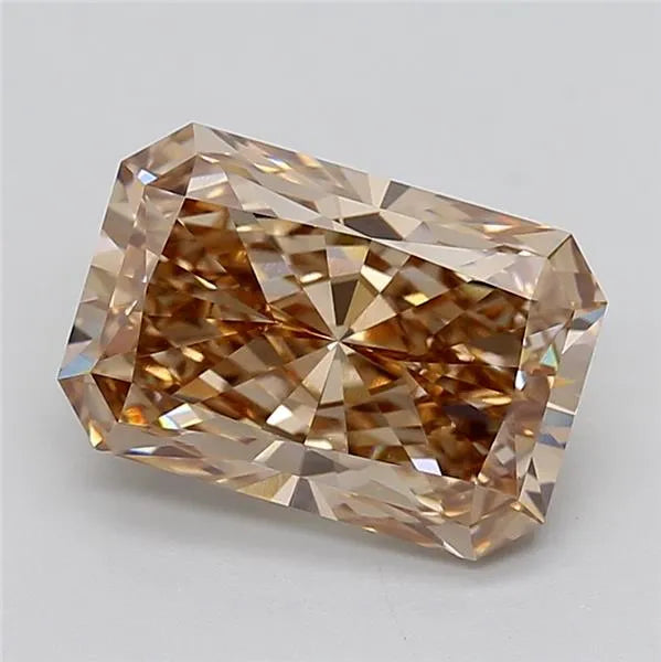 4.46ct Radiant Lab Grown Diamond (Colour Fancy Brown, Clarity VVS2, IGI Certified)