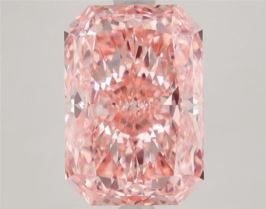 4.48ct Radiant Lab Grown Diamond (Colour Fancy Vivid Pink, Clarity VVS2, IGI Certified)