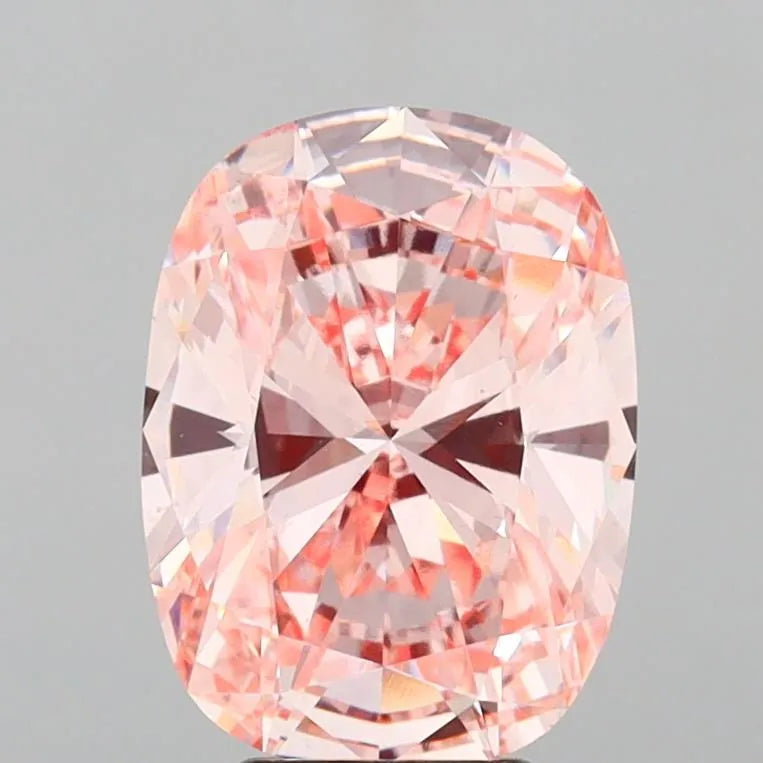 4.50ct Cushion brilliant Lab Grown Diamond (Colour Fancy Intense Pink, Clarity VS1, IGI Certified)