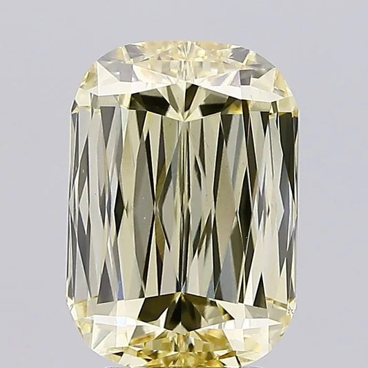 4.50ct Cushion modified Lab Grown Diamond (Colour Fancy Yellow, Clarity VS1, IGI Certified)