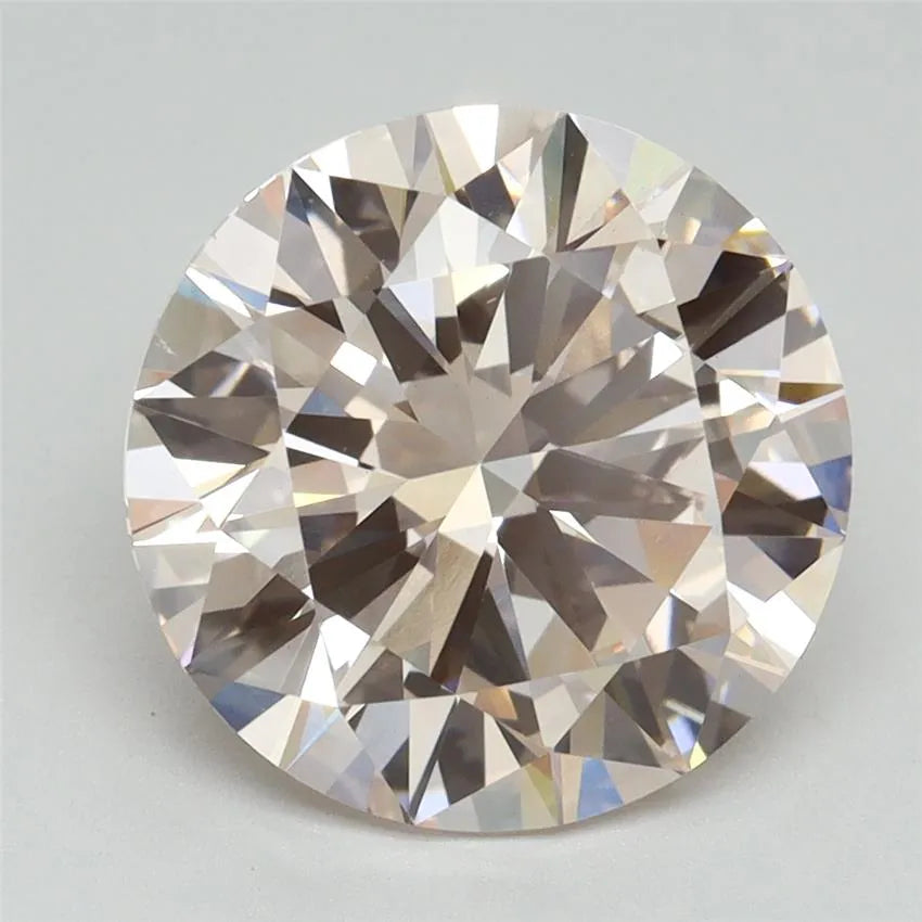 4.50ct Round Lab Grown Diamond (Colour Fancy Light Pink, Clarity VVS2, Cut EX, IGI Certified)