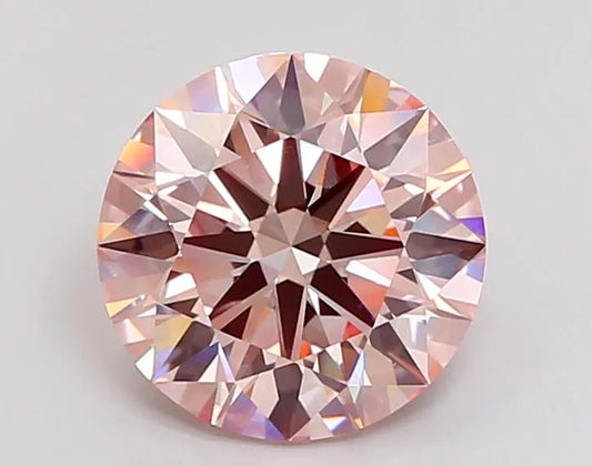 4.50ct Round Lab Grown Diamond (Colour Fancy Pink, Clarity VVS2, Cut ID, IGI Certified)