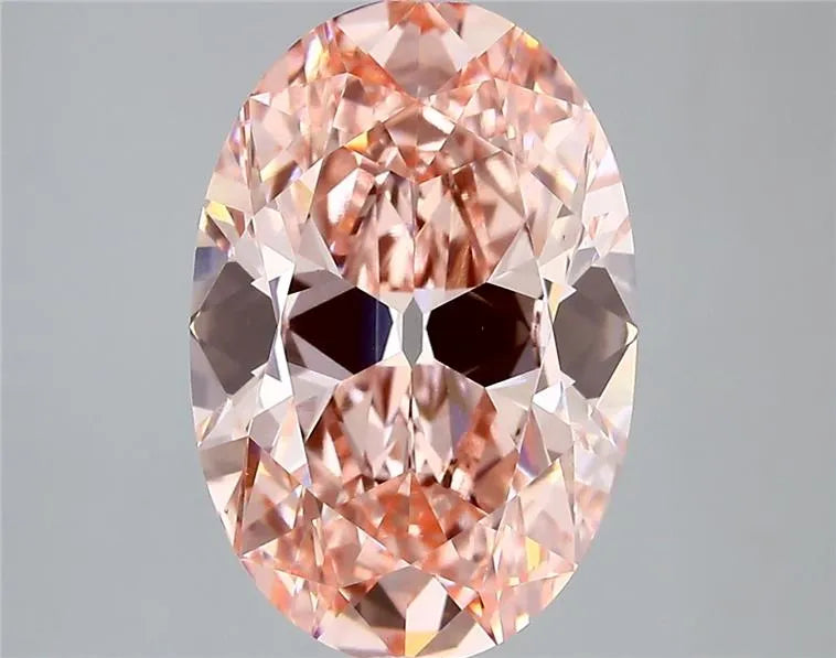 4.51ct Oval Lab Grown Diamond (Colour Fancy Intense Pink, Clarity VS1, IGI Certified)