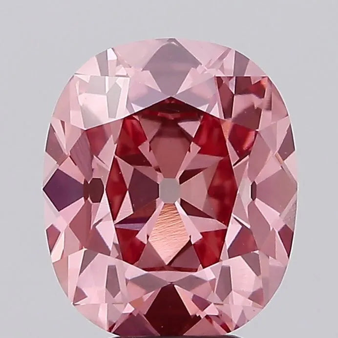 4.52ct Cushion brilliant Lab Grown Diamond (Colour Fancy Vivid Pink, Clarity VVS2, IGI Certified)