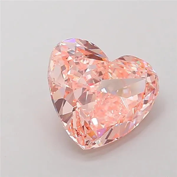 4.52ct Heart Lab Grown Diamond (Colour Fancy Intense Pink, Clarity VVS2, IGI Certified)