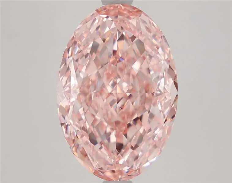 4.52ct Oval Lab Grown Diamond (Colour Fancy Intense Pink, Clarity VVS2, IGI Certified)