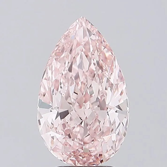 4.52ct Pear Lab Grown Diamond (Colour Fancy Intense Pink, Clarity VS1, IGI Certified)