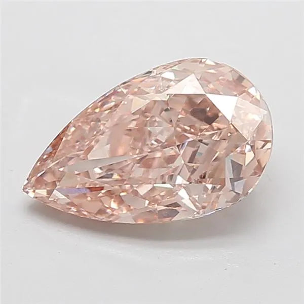4.53ct Pear Lab Grown Diamond (Colour Fancy Light Brown, Clarity VVS2, IGI Certified)