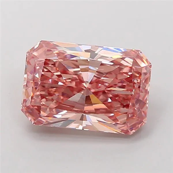 4.53ct Radiant Lab Grown Diamond (Colour Fancy Intense Brownish Pink, Clarity VVS2, IGI Certified)