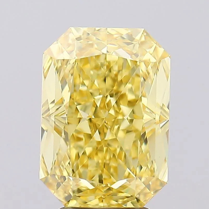 4.53ct Radiant Lab Grown Diamond (Colour Fancy Intense Yellow, Clarity VVS2, IGI Certified)