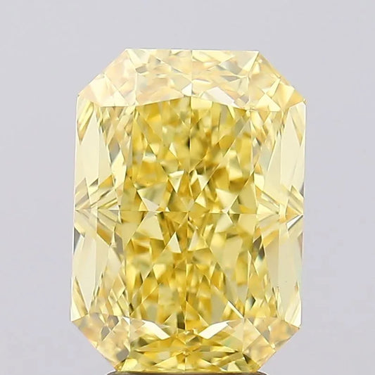 4.53ct Radiant Lab Grown Diamond (Colour Fancy Intense Yellow, Clarity VVS2, IGI Certified)