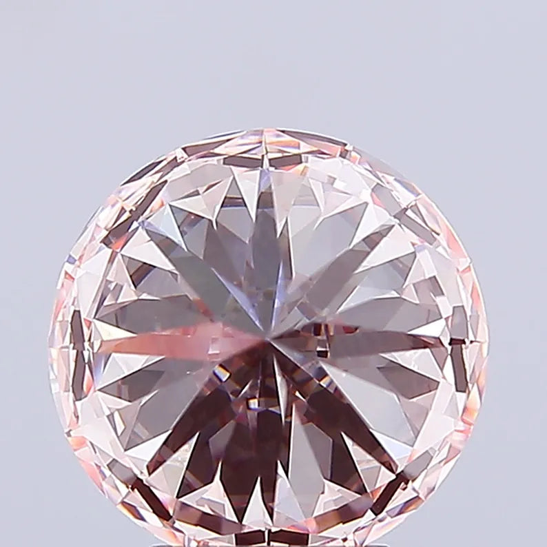 4.53ct Round Lab Grown Diamond (Colour Fancy Intense Pink, Clarity VVS2, Cut ID, IGI Certified)