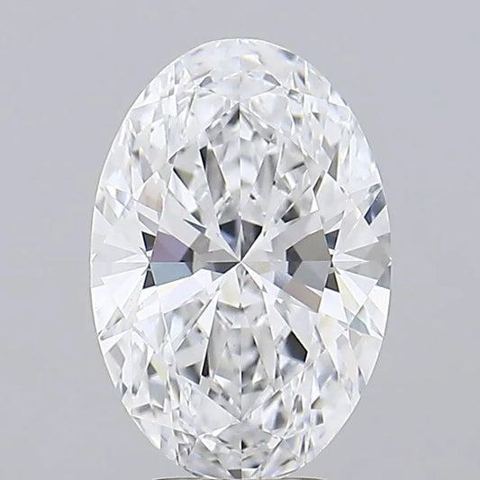 4.54ct Oval Lab Grown Diamond (Colour D, Clarity VVS2, GIA Certified)