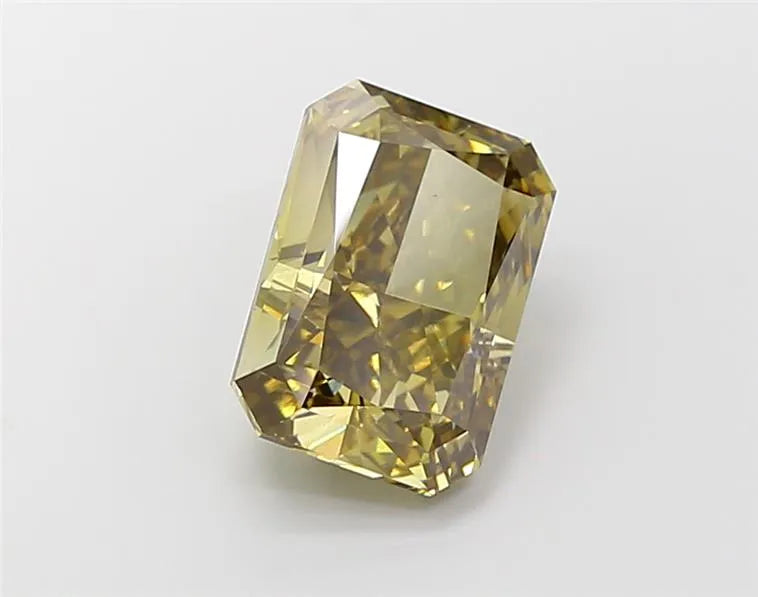 4.54ct Radiant Lab Grown Diamond (Colour Fancy Yellow Brown, Clarity VS2, IGI Certified)