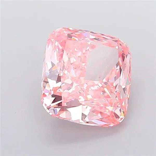 4.55ct Cushion modified Lab Grown Diamond (Colour Fancy Vivid Pink, Clarity VVS2, IGI Certified)