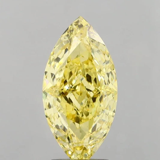 4.55ct Marquise Lab Grown Diamond (Colour Fancy Intense Yellow, Clarity VS1, IGI Certified)