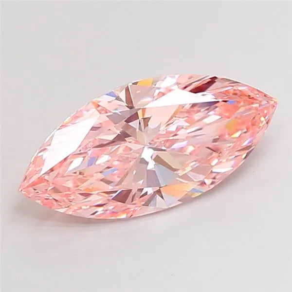 4.55ct Marquise Lab Grown Diamond (Colour Fancy Vivid Pink, Clarity VS1, IGI Certified)