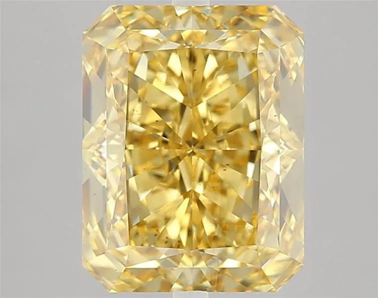 4.56ct Radiant Lab Grown Diamond (Colour Fancy Intense Yellow, Clarity VS2, IGI Certified)