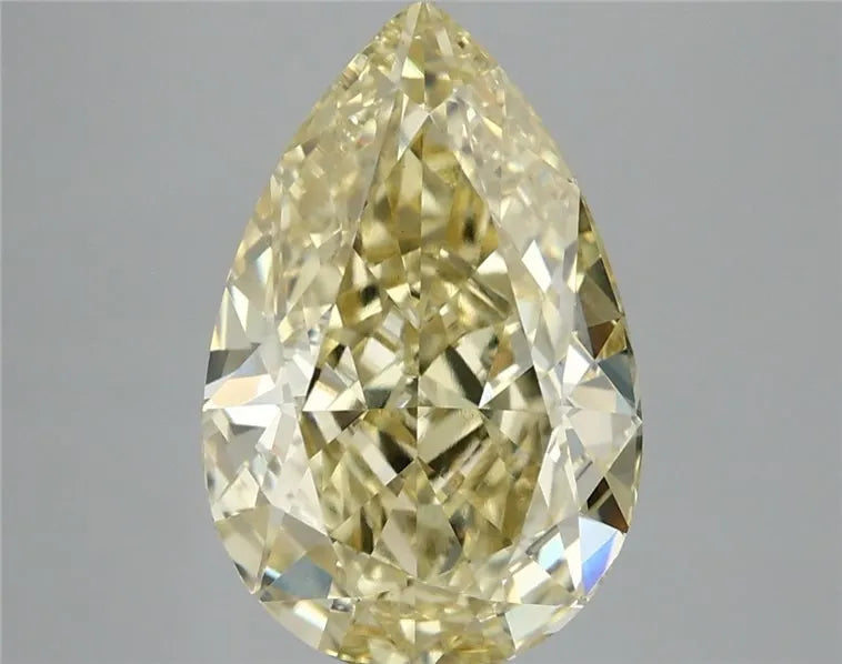 4.57ct Pear Lab Grown Diamond (Colour Fancy Intense Yellow, Clarity VS1, IGI Certified)
