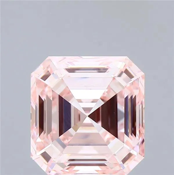 4.57ct Square emerald Lab Grown Diamond (Colour Fancy Intense Pink, Clarity VVS2, IGI Certified)