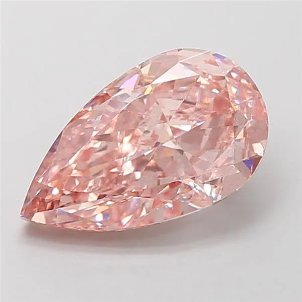 4.58ct Pear Lab Grown Diamond (Colour Fancy Intense Pink, Clarity SI1, IGI Certified)