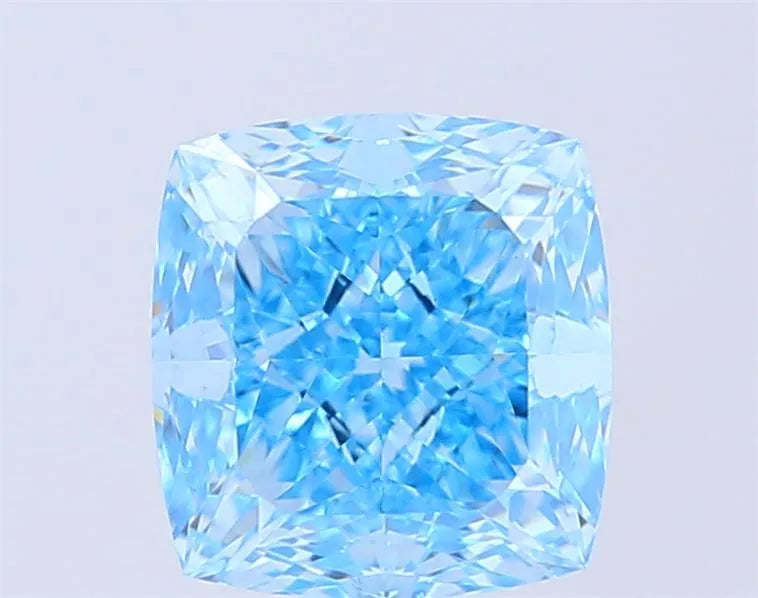 4.59ct Cushion modified Lab Grown Diamond (Colour Fancy Vivid Blue, Clarity VVS2, IGI Certified)