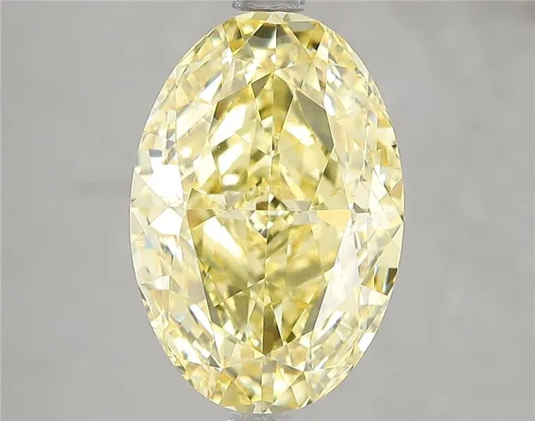 4.59ct Oval Lab Grown Diamond (Colour Fancy Intense Yellow, Clarity VVS2, IGI Certified)