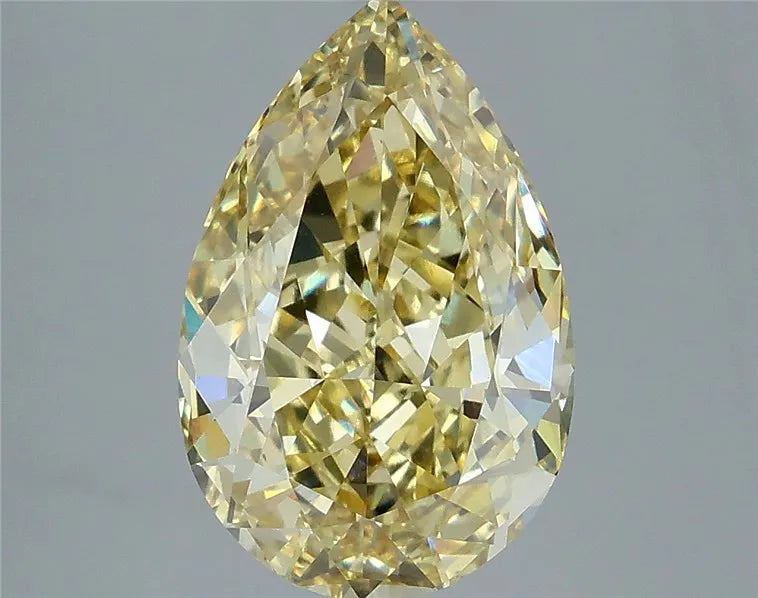 4.59ct Pear Lab Grown Diamond (Colour Fancy Intense Yellow, Clarity VVS2, IGI Certified)