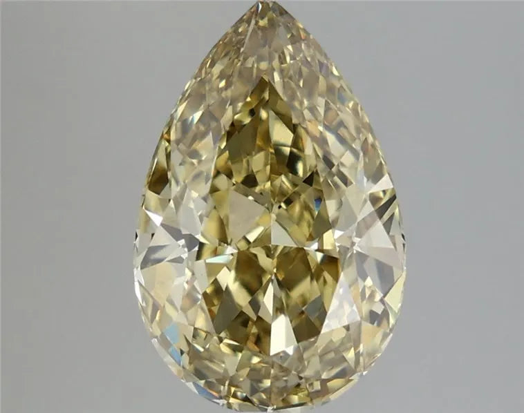 4.59ct Pear Lab Grown Diamond (Colour Fancy Yellow, Clarity VVS2, IGI Certified)