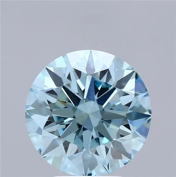 4.63ct Round Lab Grown Diamond (Colour Fancy Vivid Blue, Clarity VS1, Cut ID, IGI Certified)