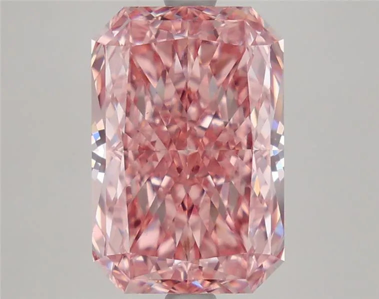 4.65ct Radiant Lab Grown Diamond (Colour Fancy Vivid Pink, Clarity VVS2, IGI Certified)