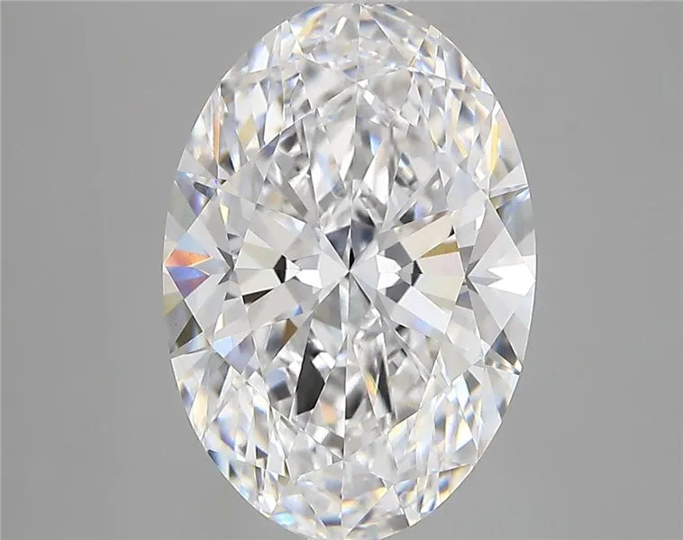 4.67ct Oval Lab Grown Diamond (Colour D, Clarity VVS2, IGI Certified)
