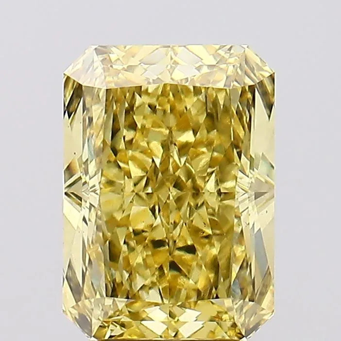 4.69ct Radiant Lab Grown Diamond (Colour Fancy Vivid Yellow, Clarity VS1, IGI Certified)