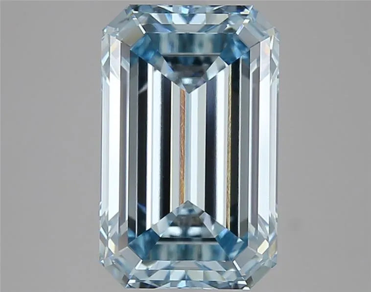 4.73ct Emerald Lab Grown Diamond (Colour Fancy Intense Blue, Clarity VVS2, IGI Certified)