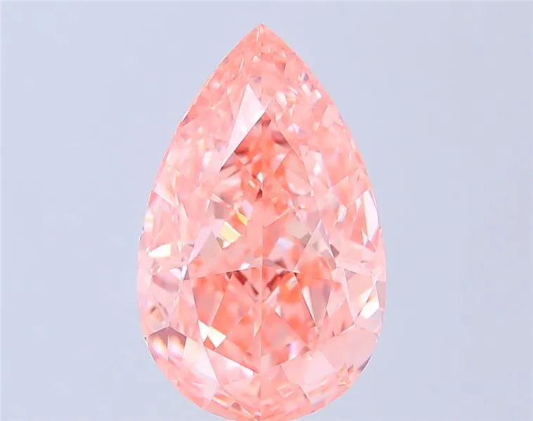 4.73ct Pear Lab Grown Diamond (Colour Fancy Vivid Pink, Clarity VVS2, IGI Certified)