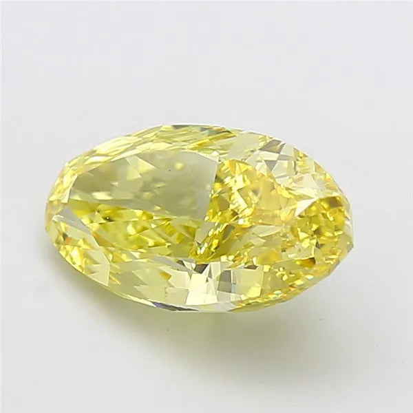 4.80ct Oval Lab Grown Diamond (Colour Fancy Intense Yellow, Clarity VS1, IGI Certified)