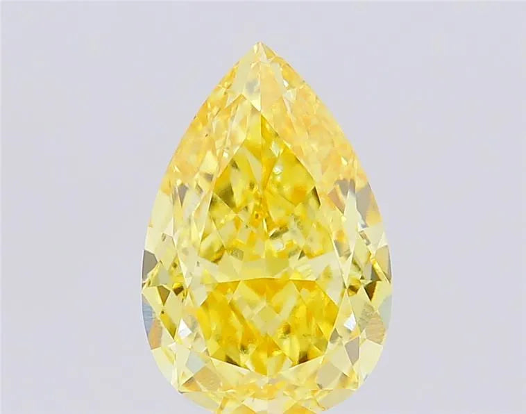 4.82ct Pear Lab Grown Diamond (Colour Fancy Vivid Yellow, Clarity VS1, IGI Certified)