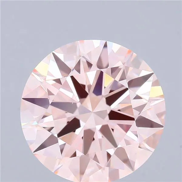 4.90ct Round Lab Grown Diamond (Colour Fancy Intense Pink, Clarity VVS2, Cut ID, IGI Certified)