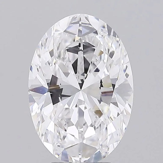 4.91ct Oval Lab Grown Diamond (Colour D, Clarity VVS2, GIA Certified)