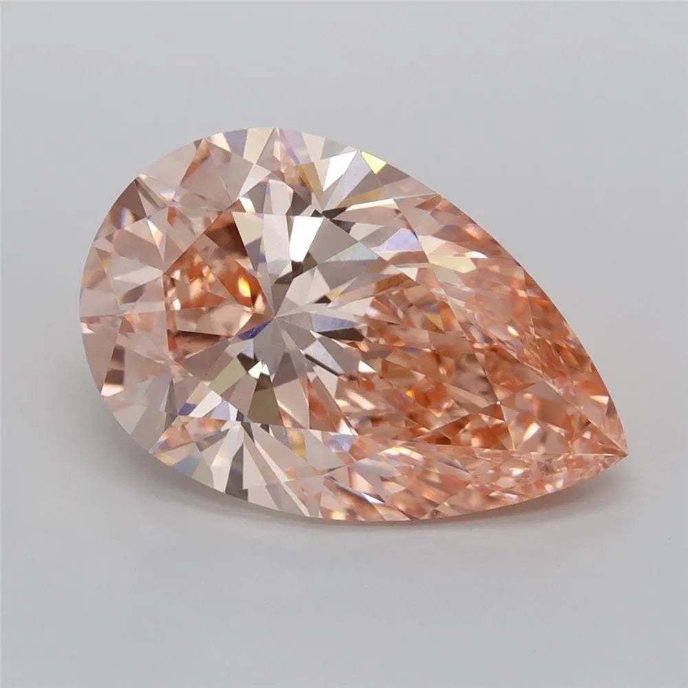 4.92ct Pear Lab Grown Diamond (Colour Fancy Intense Pink, Clarity VVS2, IGI Certified)