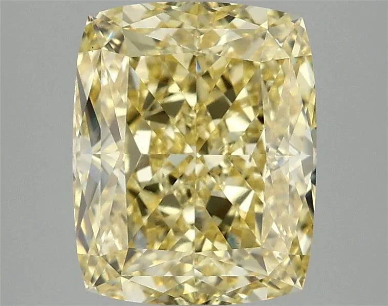 3.76ct Cushion modified Lab Grown Diamond (Colour Fancy Vivid Yellow, Clarity VS1, IGI Certified)