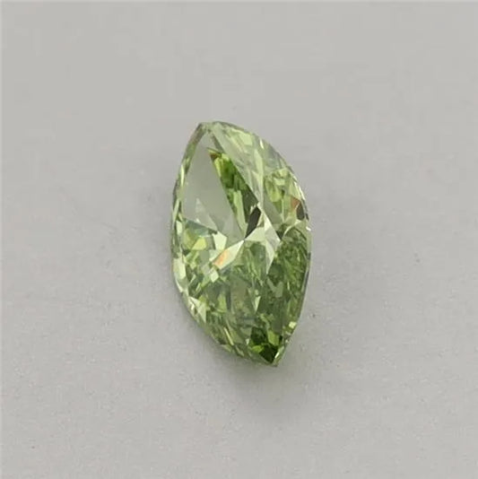 0.25ct Marquise Lab Grown Diamond (Colour Fancy Vivid Green, Clarity VVS2, IGI Certified)
