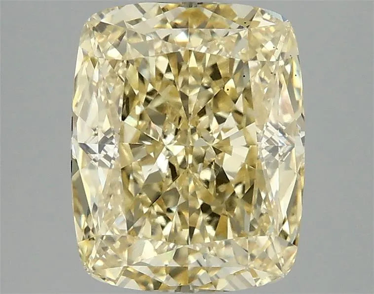 3.09ct Cushion modified Lab Grown Diamond (Colour Fancy Intense Yellow, Clarity VS2, IGI Certified)
