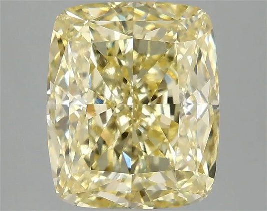 3.04ct Cushion modified Lab Grown Diamond (Colour Fancy Intense Yellow, Clarity VS2, IGI Certified)