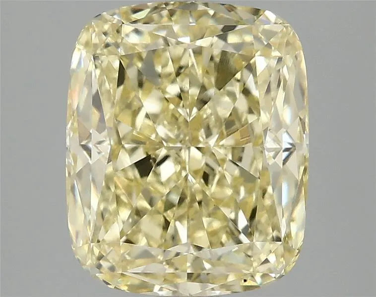 3.09ct Cushion modified Lab Grown Diamond (Colour Fancy Vivid Yellow, Clarity VS1, IGI Certified)